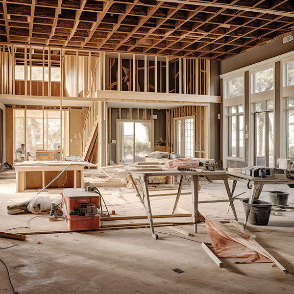 店舗の内装工事写真